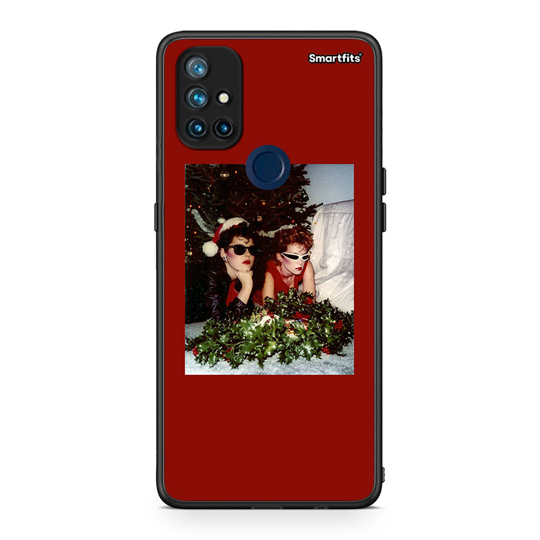 OnePlus Nord N10 5G Waiting For Xmas θήκη από τη Smartfits με σχέδιο στο πίσω μέρος και μαύρο περίβλημα | Smartphone case with colorful back and black bezels by Smartfits