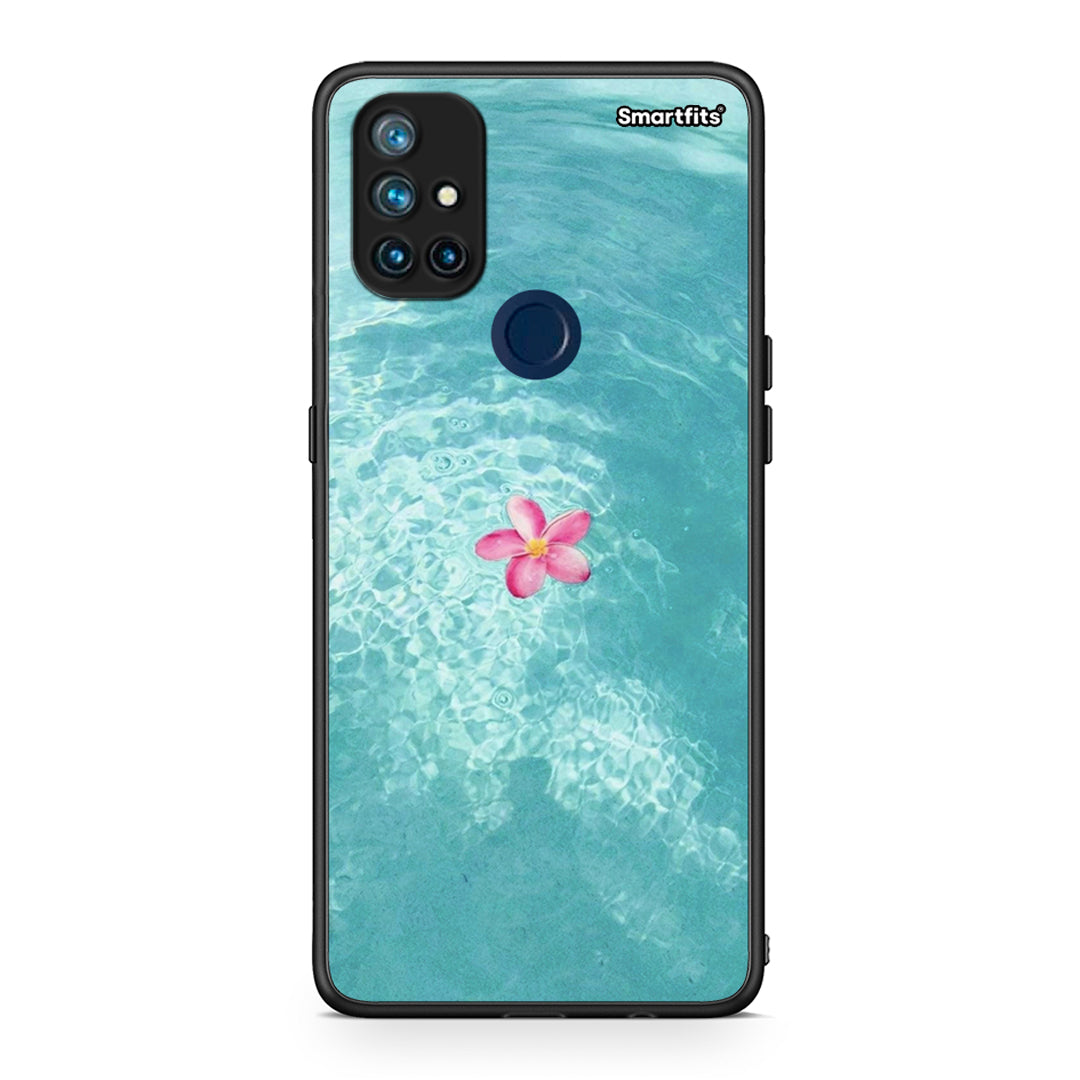 OnePlus Nord N10 5G Water Flower Θήκη από τη Smartfits με σχέδιο στο πίσω μέρος και μαύρο περίβλημα | Smartphone case with colorful back and black bezels by Smartfits