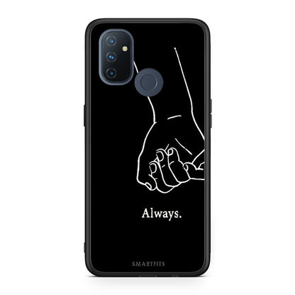 OnePlus Nord N100 Always & Forever 1 Θήκη Αγίου Βαλεντίνου από τη Smartfits με σχέδιο στο πίσω μέρος και μαύρο περίβλημα | Smartphone case with colorful back and black bezels by Smartfits