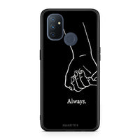 Thumbnail for OnePlus Nord N100 Always & Forever 1 Θήκη Αγίου Βαλεντίνου από τη Smartfits με σχέδιο στο πίσω μέρος και μαύρο περίβλημα | Smartphone case with colorful back and black bezels by Smartfits