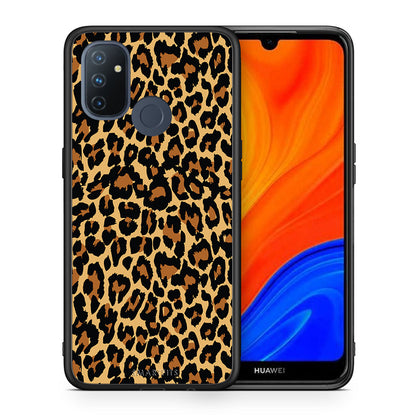 Θήκη OnePlus Nord N100 Leopard Animal από τη Smartfits με σχέδιο στο πίσω μέρος και μαύρο περίβλημα | OnePlus Nord N100 Leopard Animal case with colorful back and black bezels