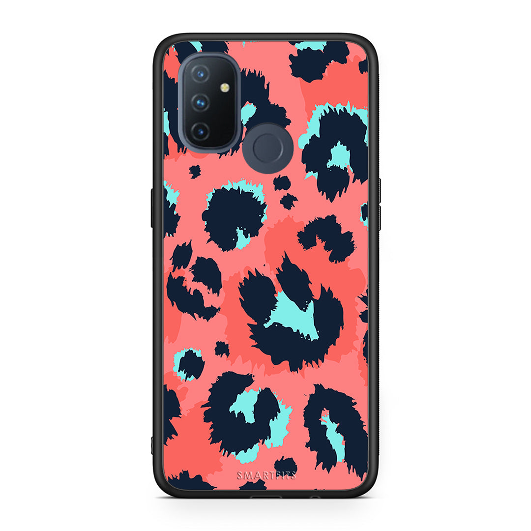 22 - OnePlus Nord N100 Pink Leopard Animal case, cover, bumper