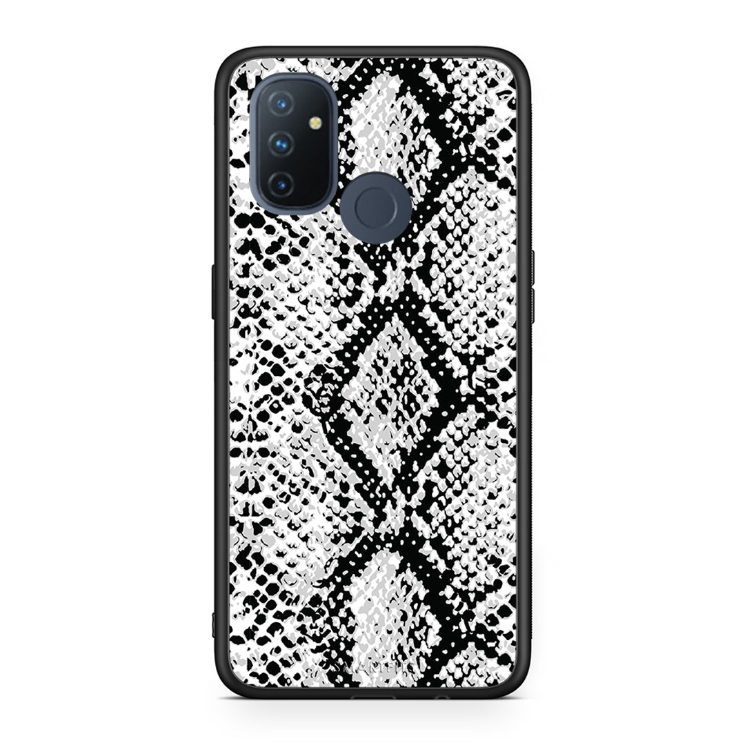 24 - OnePlus Nord N100 White Snake Animal case, cover, bumper