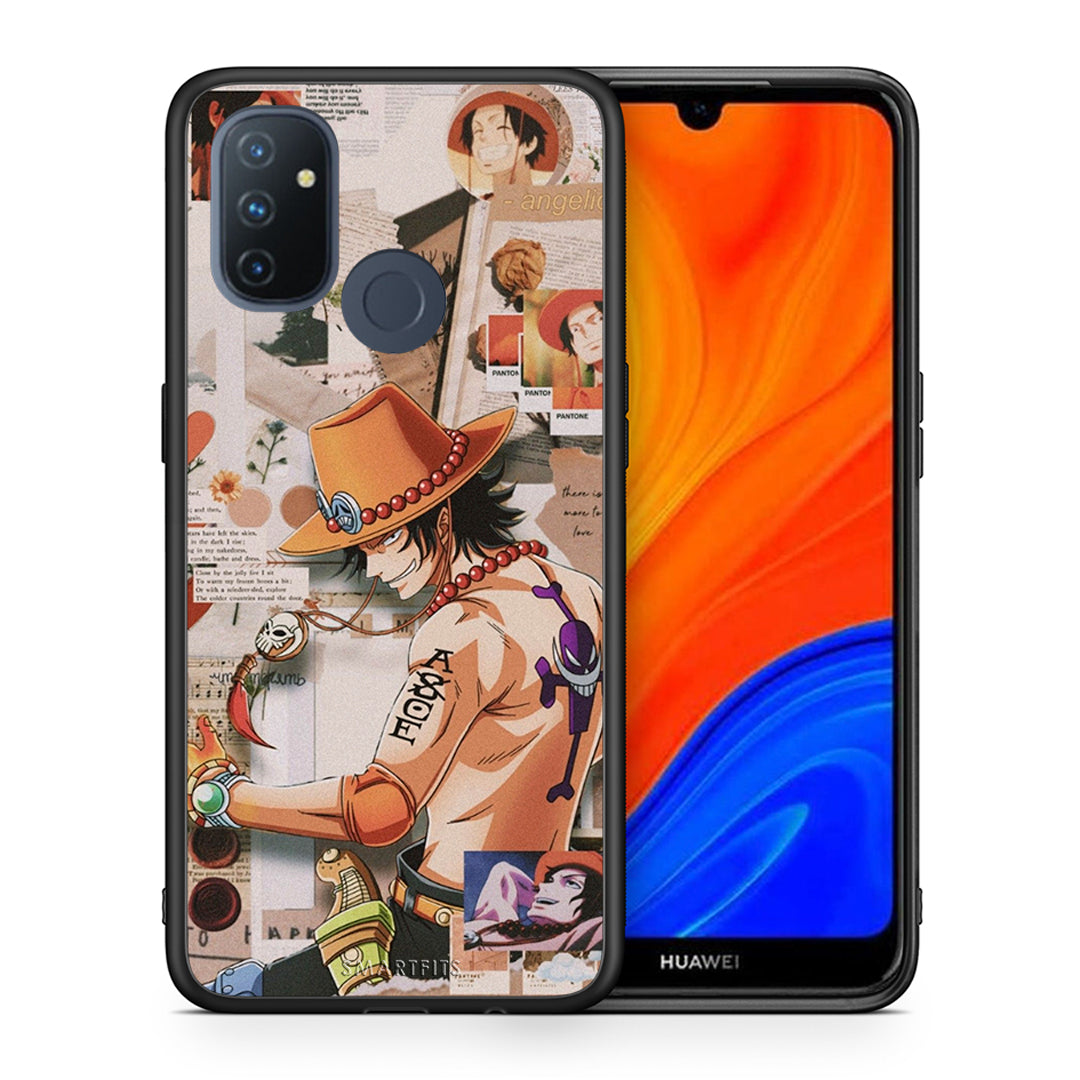Θήκη OnePlus Nord N100 Anime Collage από τη Smartfits με σχέδιο στο πίσω μέρος και μαύρο περίβλημα | OnePlus Nord N100 Anime Collage case with colorful back and black bezels