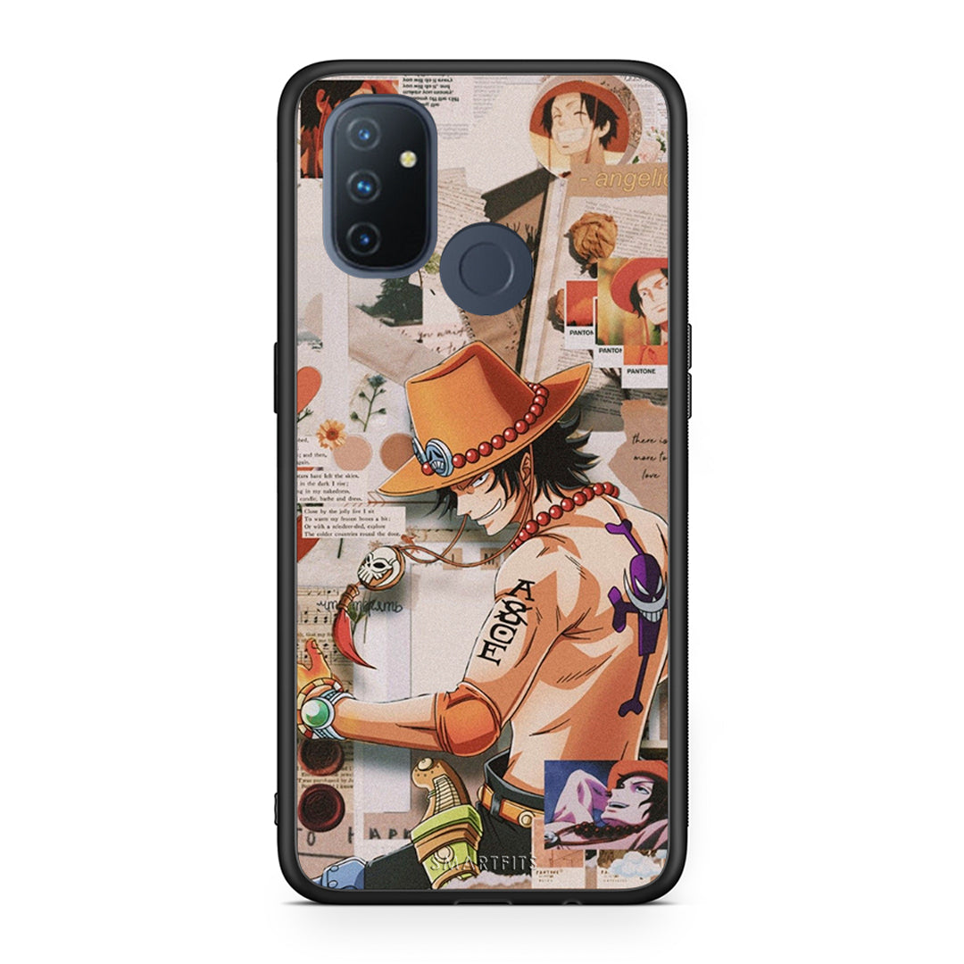 OnePlus Nord N100 Anime Collage θήκη από τη Smartfits με σχέδιο στο πίσω μέρος και μαύρο περίβλημα | Smartphone case with colorful back and black bezels by Smartfits