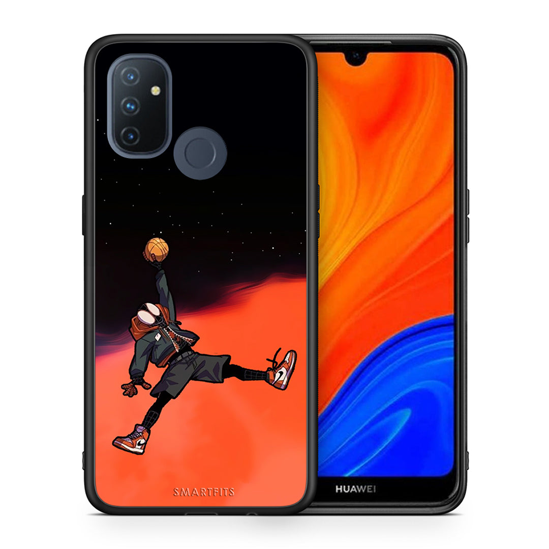 Θήκη OnePlus Nord N100 Basketball Hero από τη Smartfits με σχέδιο στο πίσω μέρος και μαύρο περίβλημα | OnePlus Nord N100 Basketball Hero case with colorful back and black bezels