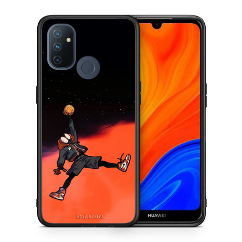 Θήκη OnePlus Nord N100 Basketball Hero από τη Smartfits με σχέδιο στο πίσω μέρος και μαύρο περίβλημα | OnePlus Nord N100 Basketball Hero case with colorful back and black bezels