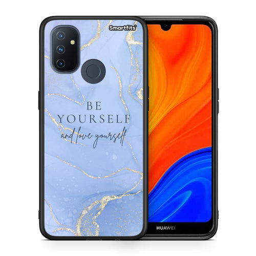 Θήκη OnePlus Nord N100 Be Yourself από τη Smartfits με σχέδιο στο πίσω μέρος και μαύρο περίβλημα | OnePlus Nord N100 Be Yourself case with colorful back and black bezels