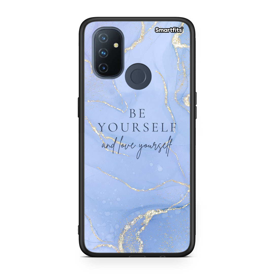 OnePlus Nord N100 Be Yourself θήκη από τη Smartfits με σχέδιο στο πίσω μέρος και μαύρο περίβλημα | Smartphone case with colorful back and black bezels by Smartfits