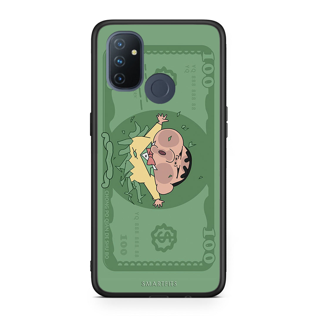OnePlus Nord N100 Big Money Θήκη Αγίου Βαλεντίνου από τη Smartfits με σχέδιο στο πίσω μέρος και μαύρο περίβλημα | Smartphone case with colorful back and black bezels by Smartfits