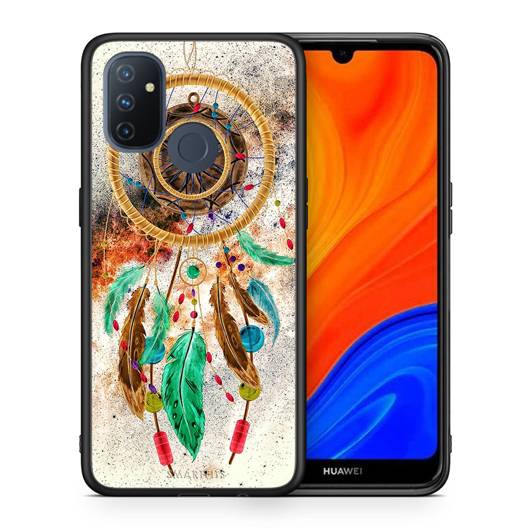Θήκη OnePlus Nord N100 DreamCatcher Boho από τη Smartfits με σχέδιο στο πίσω μέρος και μαύρο περίβλημα | OnePlus Nord N100 DreamCatcher Boho case with colorful back and black bezels