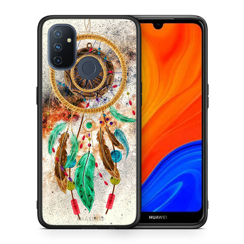 Θήκη OnePlus Nord N100 DreamCatcher Boho από τη Smartfits με σχέδιο στο πίσω μέρος και μαύρο περίβλημα | OnePlus Nord N100 DreamCatcher Boho case with colorful back and black bezels