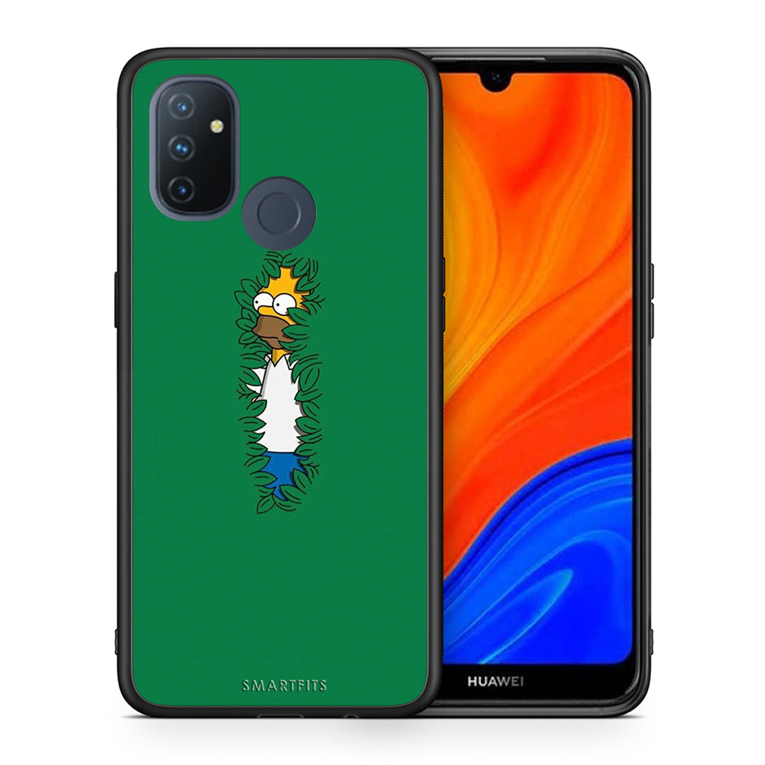 Θήκη Αγίου Βαλεντίνου OnePlus Nord N100 Bush Man από τη Smartfits με σχέδιο στο πίσω μέρος και μαύρο περίβλημα | OnePlus Nord N100 Bush Man case with colorful back and black bezels