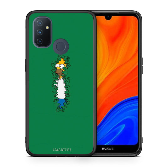 Θήκη Αγίου Βαλεντίνου OnePlus Nord N100 Bush Man από τη Smartfits με σχέδιο στο πίσω μέρος και μαύρο περίβλημα | OnePlus Nord N100 Bush Man case with colorful back and black bezels