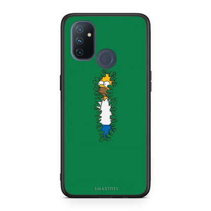 OnePlus Nord N100 Bush Man Θήκη Αγίου Βαλεντίνου από τη Smartfits με σχέδιο στο πίσω μέρος και μαύρο περίβλημα | Smartphone case with colorful back and black bezels by Smartfits