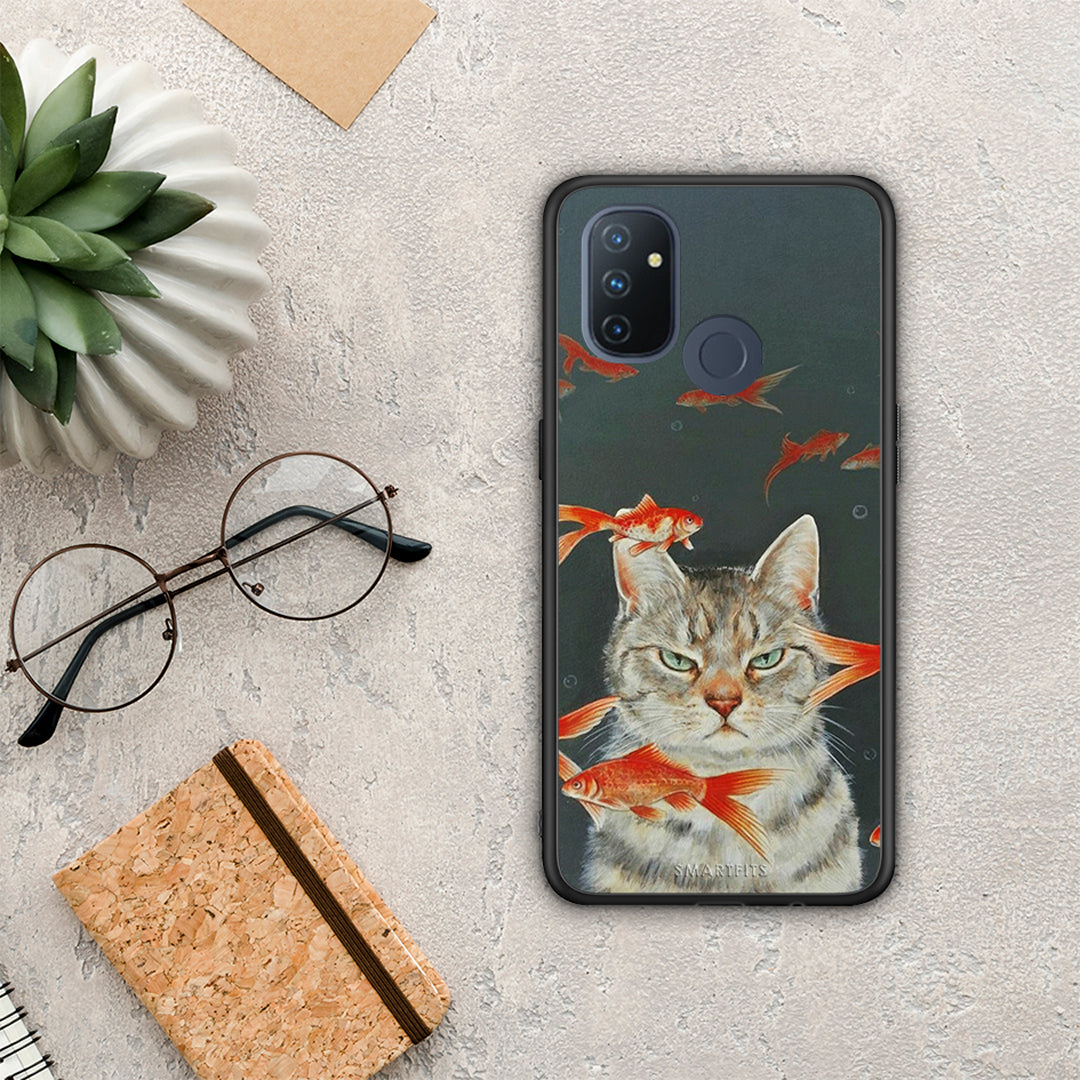 Cat Goldfish - OnePlus Nord N100 θήκη