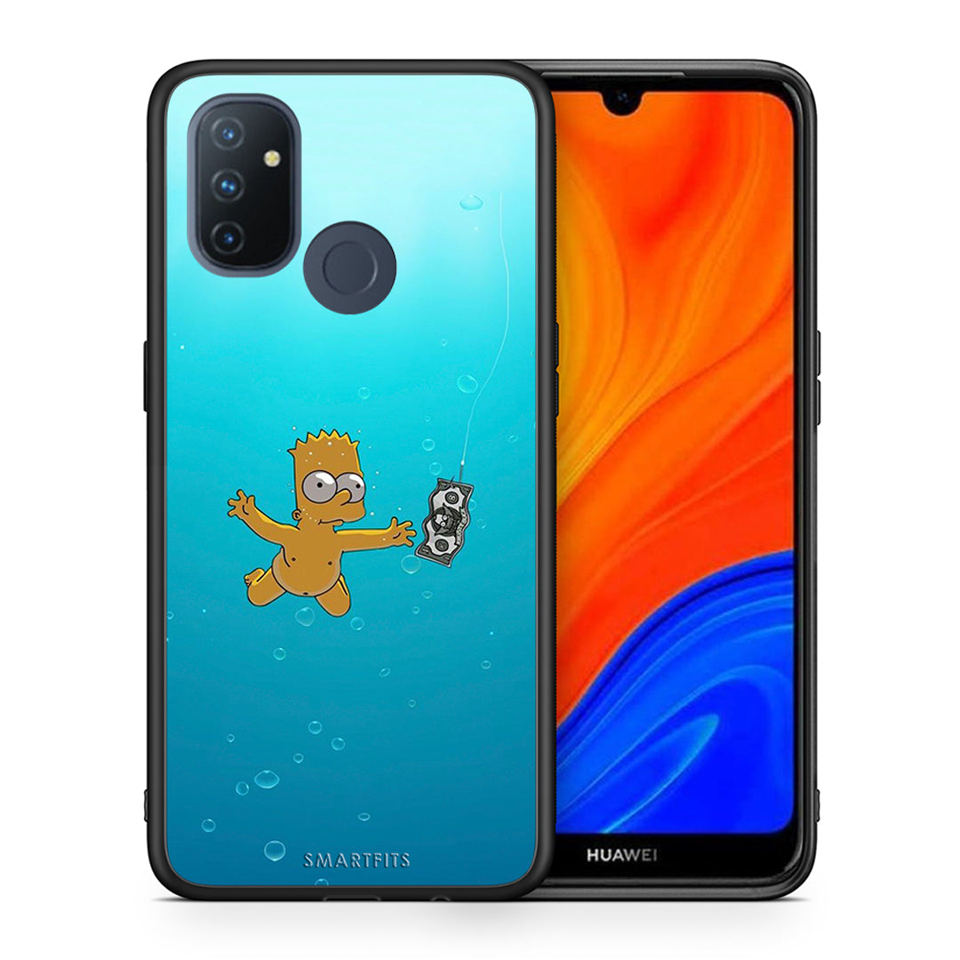 Θήκη OnePlus Nord N100 Chasing Money από τη Smartfits με σχέδιο στο πίσω μέρος και μαύρο περίβλημα | OnePlus Nord N100 Chasing Money case with colorful back and black bezels