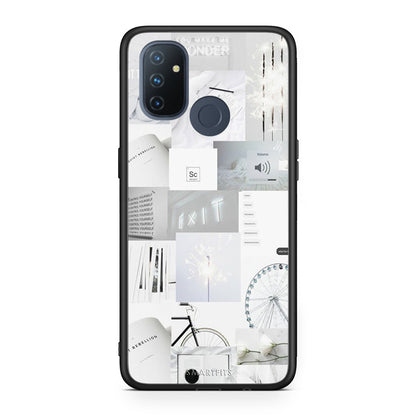 OnePlus Nord N100 Collage Make Me Wonder Θήκη Αγίου Βαλεντίνου από τη Smartfits με σχέδιο στο πίσω μέρος και μαύρο περίβλημα | Smartphone case with colorful back and black bezels by Smartfits