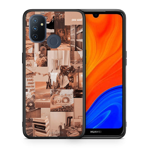 Θήκη Αγίου Βαλεντίνου OnePlus Nord N100 Collage You Can από τη Smartfits με σχέδιο στο πίσω μέρος και μαύρο περίβλημα | OnePlus Nord N100 Collage You Can case with colorful back and black bezels