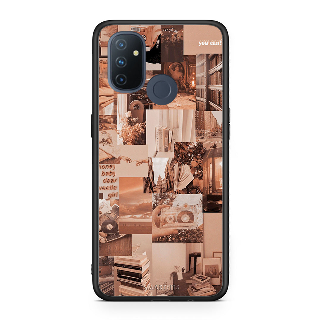 OnePlus Nord N100 Collage You Can Θήκη Αγίου Βαλεντίνου από τη Smartfits με σχέδιο στο πίσω μέρος και μαύρο περίβλημα | Smartphone case with colorful back and black bezels by Smartfits