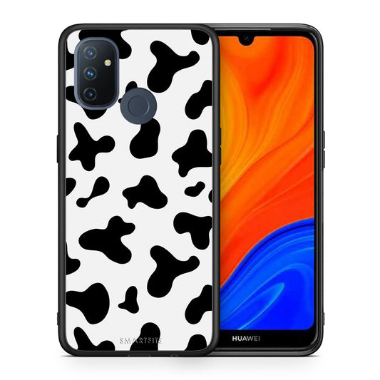 Θήκη OnePlus Nord N100 Cow Print από τη Smartfits με σχέδιο στο πίσω μέρος και μαύρο περίβλημα | OnePlus Nord N100 Cow Print case with colorful back and black bezels