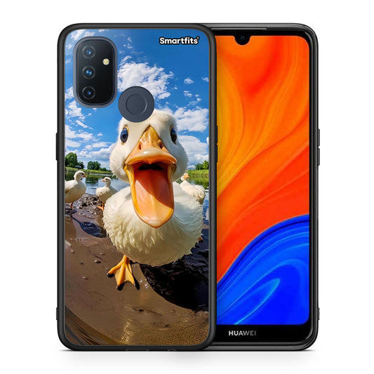 Θήκη OnePlus Nord N100 Duck Face από τη Smartfits με σχέδιο στο πίσω μέρος και μαύρο περίβλημα | OnePlus Nord N100 Duck Face case with colorful back and black bezels