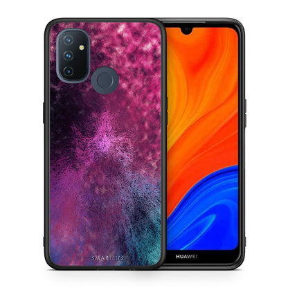 Θήκη OnePlus Nord N100 Aurora Galaxy από τη Smartfits με σχέδιο στο πίσω μέρος και μαύρο περίβλημα | OnePlus Nord N100 Aurora Galaxy case with colorful back and black bezels