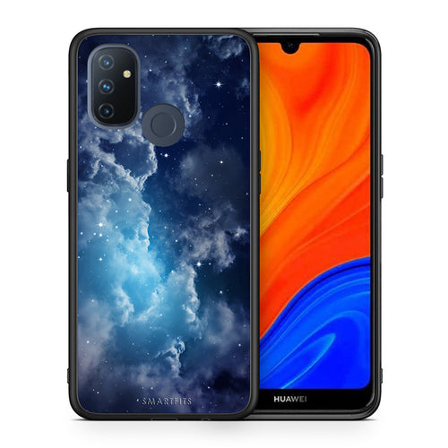 Θήκη OnePlus Nord N100 Blue Sky Galaxy από τη Smartfits με σχέδιο στο πίσω μέρος και μαύρο περίβλημα | OnePlus Nord N100 Blue Sky Galaxy case with colorful back and black bezels