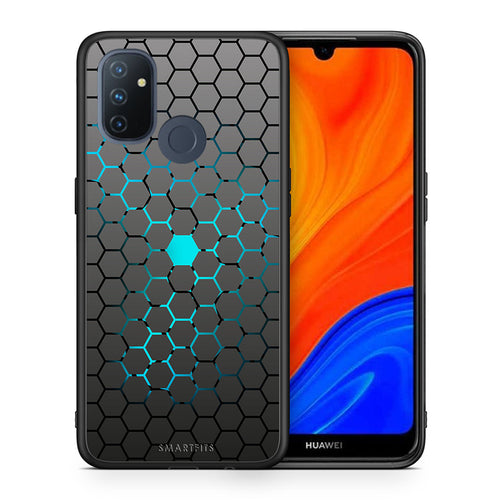 Θήκη OnePlus Nord N100 Hexagonal Geometric από τη Smartfits με σχέδιο στο πίσω μέρος και μαύρο περίβλημα | OnePlus Nord N100 Hexagonal Geometric case with colorful back and black bezels