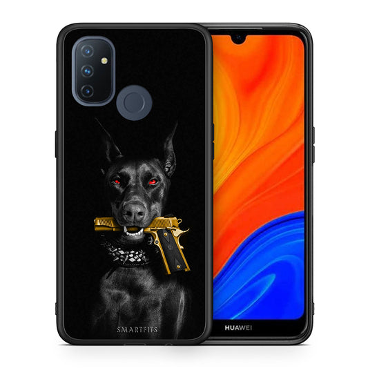 Θήκη Αγίου Βαλεντίνου OnePlus Nord N100 Golden Gun από τη Smartfits με σχέδιο στο πίσω μέρος και μαύρο περίβλημα | OnePlus Nord N100 Golden Gun case with colorful back and black bezels