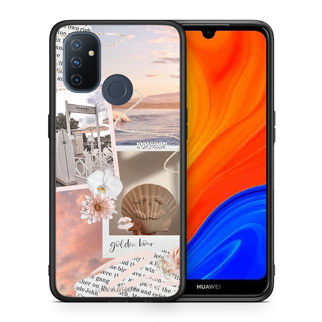 Θήκη Αγίου Βαλεντίνου OnePlus Nord N100 Golden Hour από τη Smartfits με σχέδιο στο πίσω μέρος και μαύρο περίβλημα | OnePlus Nord N100 Golden Hour case with colorful back and black bezels