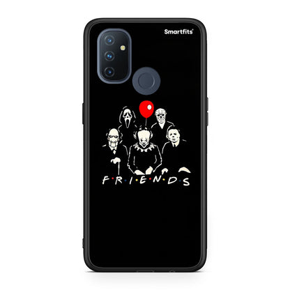 OnePlus Nord N100 Halloween Friends Θήκη από τη Smartfits με σχέδιο στο πίσω μέρος και μαύρο περίβλημα | Smartphone case with colorful back and black bezels by Smartfits