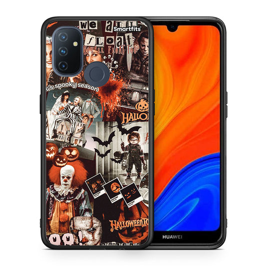 Θήκη OnePlus Nord N100 Halloween Spooky Season από τη Smartfits με σχέδιο στο πίσω μέρος και μαύρο περίβλημα | OnePlus Nord N100 Halloween Spooky Season case with colorful back and black bezels