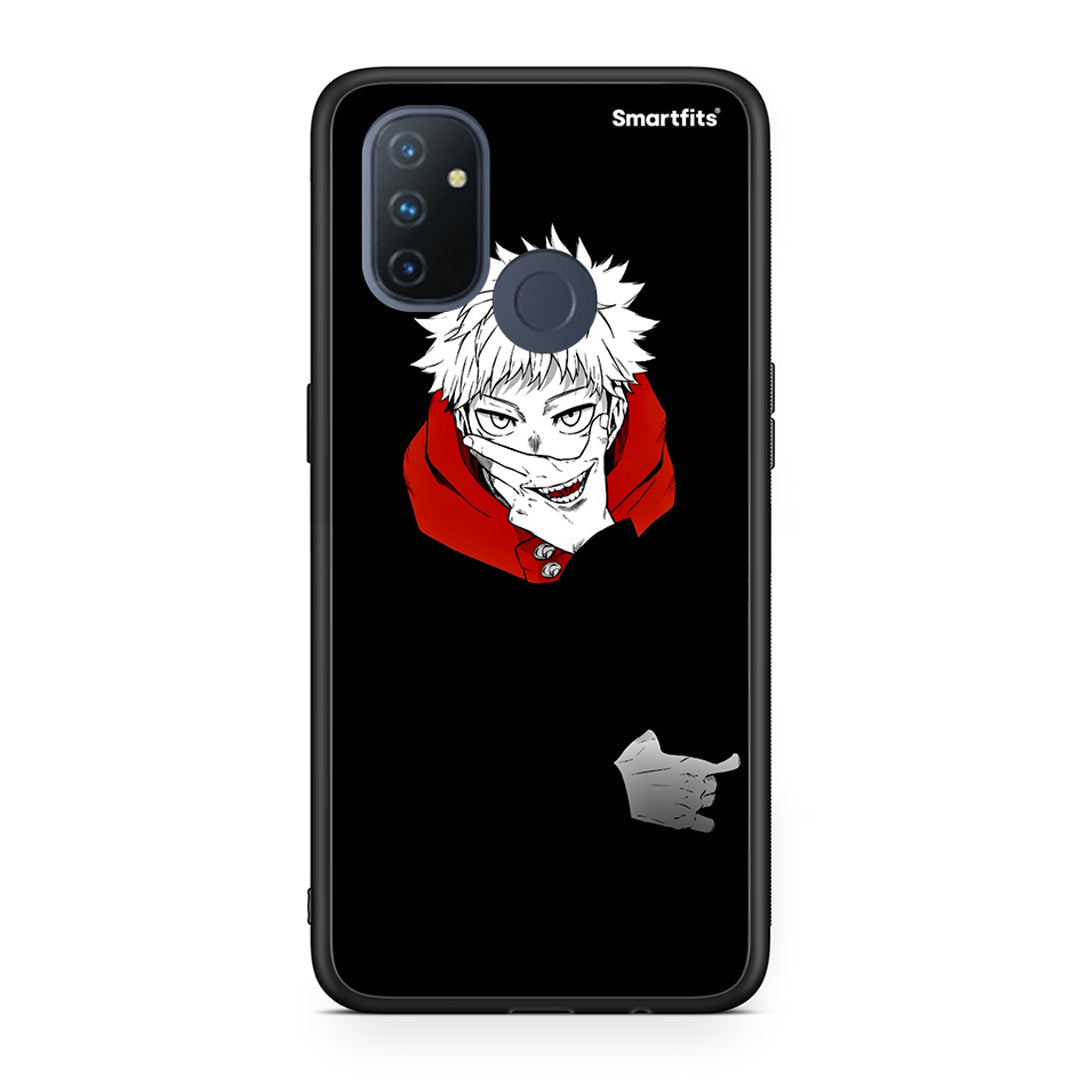 OnePlus Nord N100 Itadori Anime θήκη από τη Smartfits με σχέδιο στο πίσω μέρος και μαύρο περίβλημα | Smartphone case with colorful back and black bezels by Smartfits