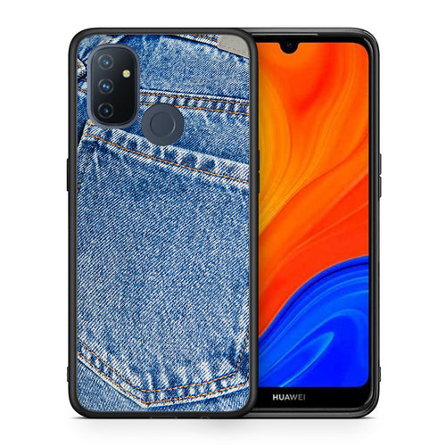 Θήκη OnePlus Nord N100 Jeans Pocket από τη Smartfits με σχέδιο στο πίσω μέρος και μαύρο περίβλημα | OnePlus Nord N100 Jeans Pocket case with colorful back and black bezels
