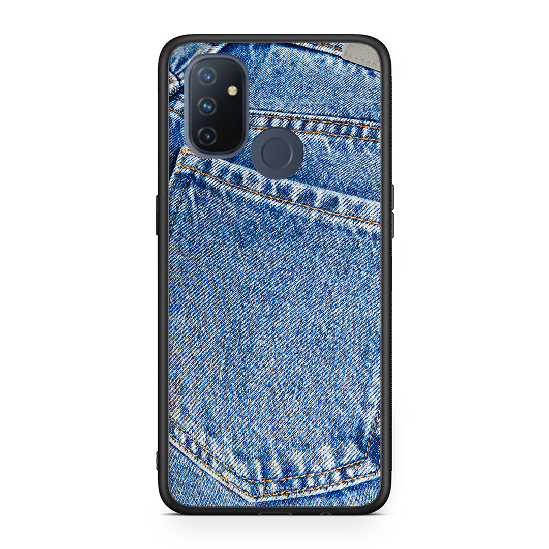 OnePlus Nord N100 Jeans Pocket θήκη από τη Smartfits με σχέδιο στο πίσω μέρος και μαύρο περίβλημα | Smartphone case with colorful back and black bezels by Smartfits