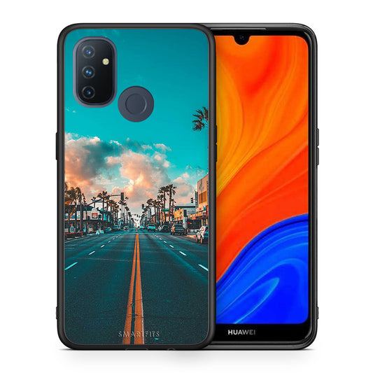 Θήκη OnePlus Nord N100 City Landscape από τη Smartfits με σχέδιο στο πίσω μέρος και μαύρο περίβλημα | OnePlus Nord N100 City Landscape case with colorful back and black bezels