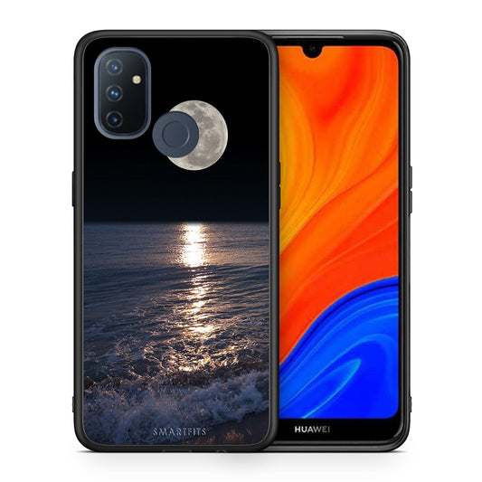 Θήκη OnePlus Nord N100 Moon Landscape από τη Smartfits με σχέδιο στο πίσω μέρος και μαύρο περίβλημα | OnePlus Nord N100 Moon Landscape case with colorful back and black bezels