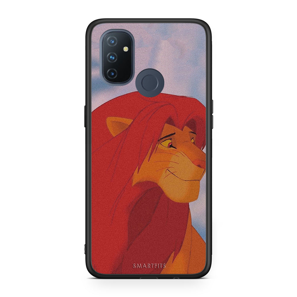 OnePlus Nord N100 Lion Love 1 Θήκη Αγίου Βαλεντίνου από τη Smartfits με σχέδιο στο πίσω μέρος και μαύρο περίβλημα | Smartphone case with colorful back and black bezels by Smartfits