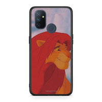 Thumbnail for OnePlus Nord N100 Lion Love 1 Θήκη Αγίου Βαλεντίνου από τη Smartfits με σχέδιο στο πίσω μέρος και μαύρο περίβλημα | Smartphone case with colorful back and black bezels by Smartfits