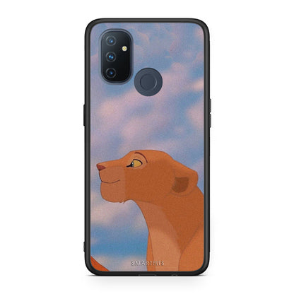 OnePlus Nord N100 Lion Love 2 Θήκη Αγίου Βαλεντίνου από τη Smartfits με σχέδιο στο πίσω μέρος και μαύρο περίβλημα | Smartphone case with colorful back and black bezels by Smartfits