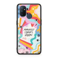 Thumbnail for OnePlus Nord N100 Manifest Your Vision θήκη από τη Smartfits με σχέδιο στο πίσω μέρος και μαύρο περίβλημα | Smartphone case with colorful back and black bezels by Smartfits