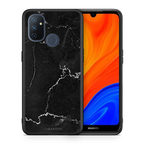 Θήκη OnePlus Nord N100 Marble Black από τη Smartfits με σχέδιο στο πίσω μέρος και μαύρο περίβλημα | OnePlus Nord N100 Marble Black case with colorful back and black bezels
