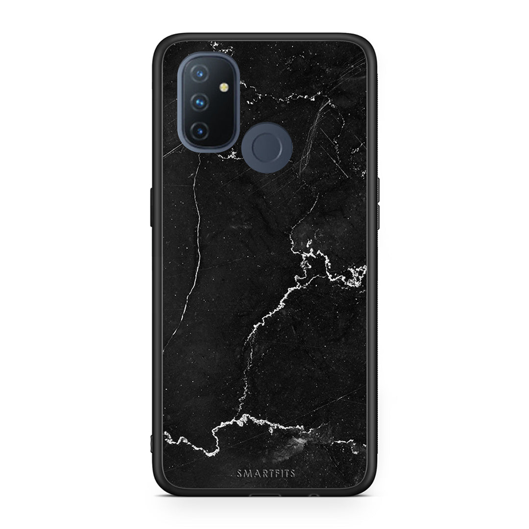 OnePlus Nord N100 Marble Black θήκη από τη Smartfits με σχέδιο στο πίσω μέρος και μαύρο περίβλημα | Smartphone case with colorful back and black bezels by Smartfits