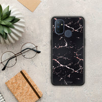 Thumbnail for Marble Black Rosegold - OnePlus Nord N100 θήκη