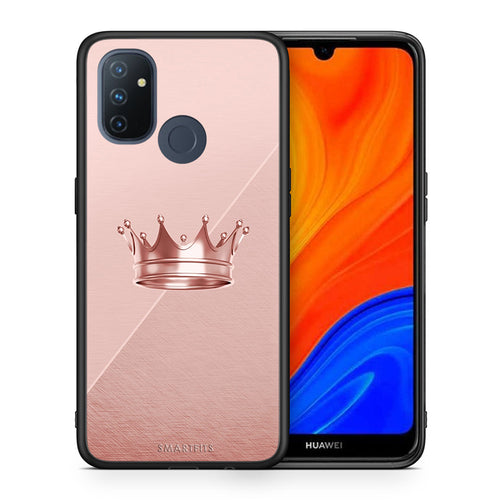 Θήκη OnePlus Nord N100 Crown Minimal από τη Smartfits με σχέδιο στο πίσω μέρος και μαύρο περίβλημα | OnePlus Nord N100 Crown Minimal case with colorful back and black bezels