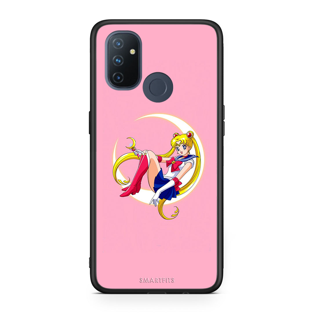 OnePlus Nord N100 Moon Girl θήκη από τη Smartfits με σχέδιο στο πίσω μέρος και μαύρο περίβλημα | Smartphone case with colorful back and black bezels by Smartfits