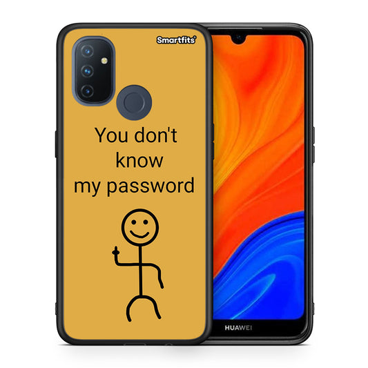 Θήκη OnePlus Nord N100 My Password από τη Smartfits με σχέδιο στο πίσω μέρος και μαύρο περίβλημα | OnePlus Nord N100 My Password case with colorful back and black bezels