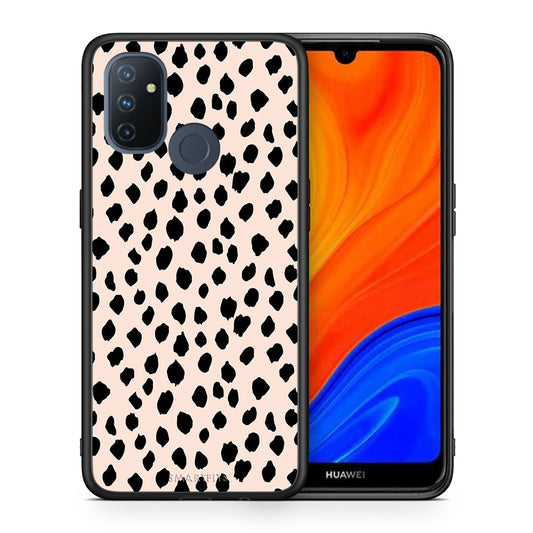 Θήκη OnePlus Nord N100 New Polka Dots από τη Smartfits με σχέδιο στο πίσω μέρος και μαύρο περίβλημα | OnePlus Nord N100 New Polka Dots case with colorful back and black bezels