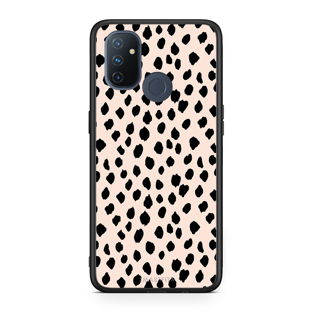 OnePlus Nord N100 New Polka Dots θήκη από τη Smartfits με σχέδιο στο πίσω μέρος και μαύρο περίβλημα | Smartphone case with colorful back and black bezels by Smartfits